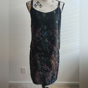 Carole Little Vintage boho Made in USA floral butterfly skirt & tank top set_6/8